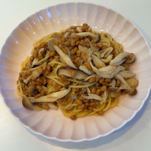 みわの作ってみた!投稿(【納豆ときのこのワンパン和風スパゲッティ】ひと皿で満足♪)