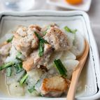 レモンでさっぱり！大根と鶏肉のおろし煮*
