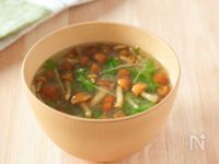 【なめことだいこんおろしの味噌汁】５分で完成♪