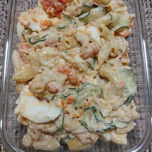 よっこの作ってみた!投稿(玉子とツナマヨのとろとろこってりマカロニサラダ😘🥗)