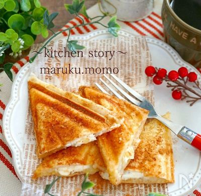 サクサク アップルパイ風ホットサンド 裏ワザりんごジャム入 By 桃咲マルク レシピサイト Nadia ナディア プロの料理家のおいしいレシピ