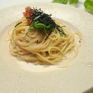 とのちゃまの作ってみた!投稿(絶妙な美味しさ☆和風明太クリームパスタ)