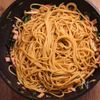 ベーコンとほうれん草のバター醤油パスタの工程2