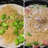 【えびと豆のクリームパスタ】まるでお店の味♪旬の濃厚パスタの工程5