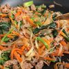 ほうれん草と春雨の【肉味噌炒め】の工程4