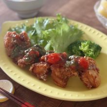 油淋鶏【夏野菜で爽やかに】