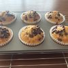 こむぎの作ってみた!投稿(米粉のチョコチップバナナマフィン)