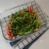 【食材2つde】レンジで3分の爆速副菜♪豆苗のポン酢あえの工程2