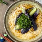 超簡単！茄子と大葉の冷やしそうめん