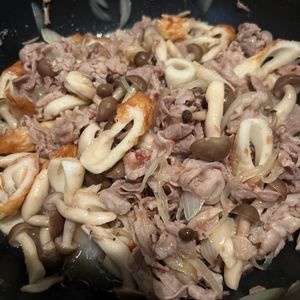 yu-kiの作ってみた!投稿(おかかで香ばしい！豚肉とちくわのおかか炒め)