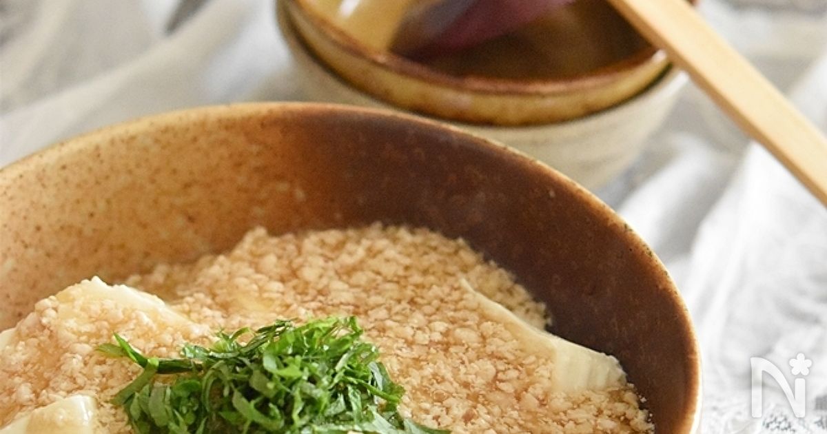 豆腐の鶏そぼろあんかけ【アレンジ】