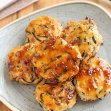 さっぱり美味しい♡ひじき入り鶏つくねの梅照り焼き