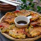 ＊夏野菜とツナのチヂミ＊