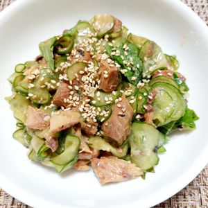 よっこの作ってみた!投稿(【サバ缶ときゅうりのさっぱり旨だれ和え】栄養満点◎5分副菜♪)