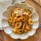 調味料2つでウマ！『舞茸とちくわのバターキムチ炒め』