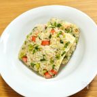 冷凍ざぶとんおにぎり【カニカマとネギのおにぎり】