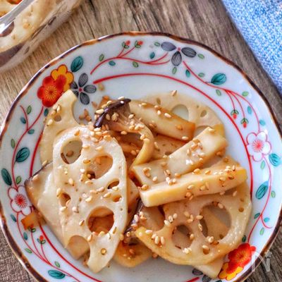 れんこんとエリンギの塩きんぴら♩作りおきやお弁当に◎
