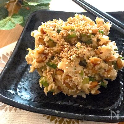 意外な組み合わせが美味しい♡納豆と生おからのヘルシーおつまみ