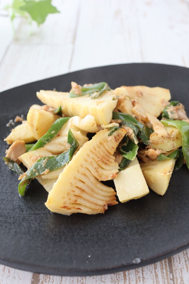 たけのことツナのガーリックマヨ炒め | レシピサイトNadia