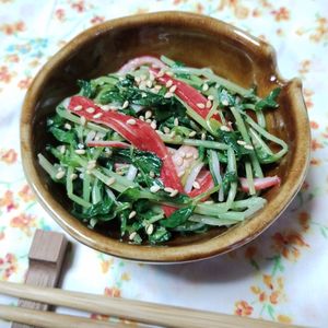 M＊Pの作ってみた!投稿(豆苗ナムル ※かんたん副菜※)