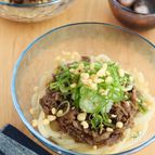 暑い日に嬉しい◎牛肉しぐれ煮のさっぱり冷やしうどん