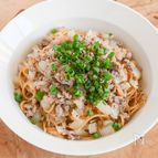 新玉ねぎをたっぷり味わう♪新玉ねぎと豚ひき肉のパスタ
