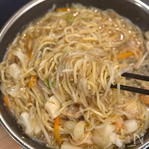 【やみつきレシピ】海鮮あんかけ焼きそば