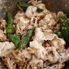 『豚肉とおくらのスタミナごまだれ和え』の工程3