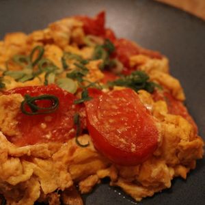 キビの作ってみた!投稿(【ふわっとトマたま】3分で完成！スピード副菜♪)