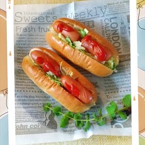 チョロリスの作ってみた!投稿(レンチンで！＊キャベツたっぷりホットドッグ＊)