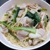 ゆずちゃんの作ってみた!投稿(パパッと簡単に作れる♪ベーコンとキノコの旨み和風パスタ)
