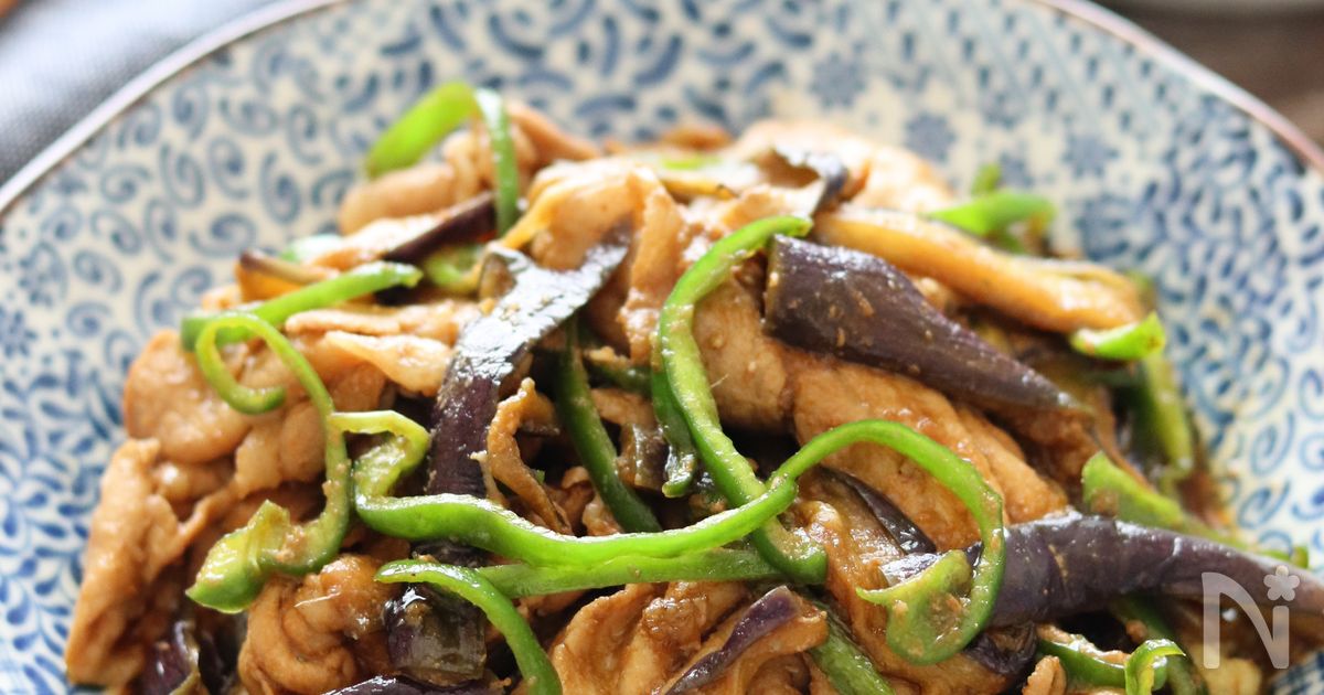【豚となすの中華生姜焼き】ご飯が進むちょっぱやおかず♪