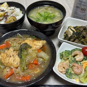 みーこの作ってみた!投稿(鶏むね肉とブロッコリーのあっさり中華炒め)