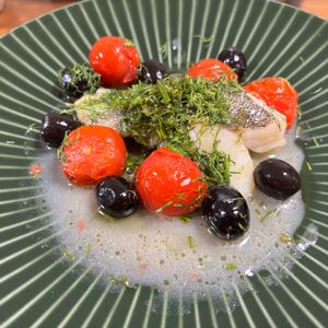 こむぎの作ってみた!投稿(タラとミニトマトのオリーブオイル蒸し)