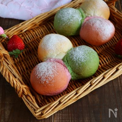 3色ちぎりパン