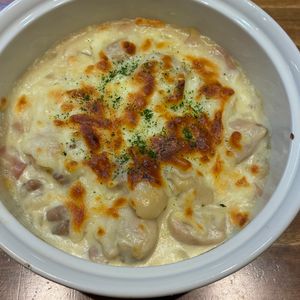 くだもの大好き🧡の作ってみた!投稿(チキンとポテトのクリーミーグラタン)