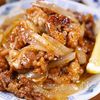 行列の定食屋さんの🍚牛肉と玉葱のオイスターバターレモン🤩