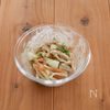 ちくわと大葉の揚げないかき揚げ丼風の工程2