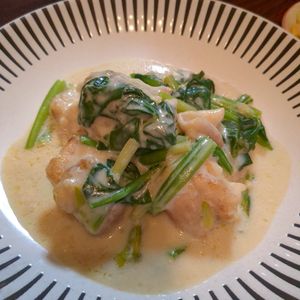 1234876の作ってみた!投稿(鶏肉ときのこのクリーム煮【生クリーム不使用。具材がゴロゴロ】)