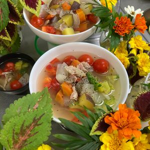 そら・ゆずの作ってみた!投稿(〈野菜たっぷりスープ〉野菜を味わう＆野菜不足解消スープ！)