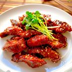 おうち焼肉♡簡単、本格的、やわらか〝豚サガリの焼肉〟