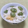 キャピタンの作ってみた!投稿(そら豆と油揚げの炊き込みご飯)