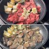 【牛肉とエリンギのガリバタ炒め】ぱぱっと♪ご飯が進むごちそうの工程2