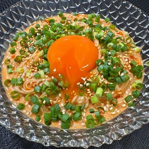 楽ラク手抜キッチン🐶🐾の作ってみた!投稿(TKGならぬTKS？卵かけそうめん)