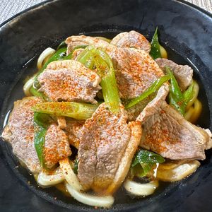 楽ラク手抜キッチン🐶🐾の作ってみた!投稿(鶏南蛮うどん)