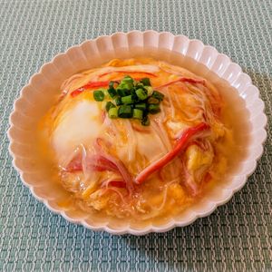 𝔂𝓾𝓶𝓲🍓の作ってみた!投稿(こくうま♩塩あんの天津飯)