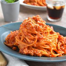 ワンポットで濃厚コクうま♪すぐできミートソーススパゲティ