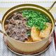甘辛牛肉で食べる青ねぎたっぷりうどん