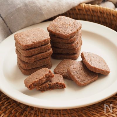 材料3つで簡単♪とろけるショコラクッキー