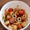 【5分で完成!】ちくわとトマトのごま和えの工程3